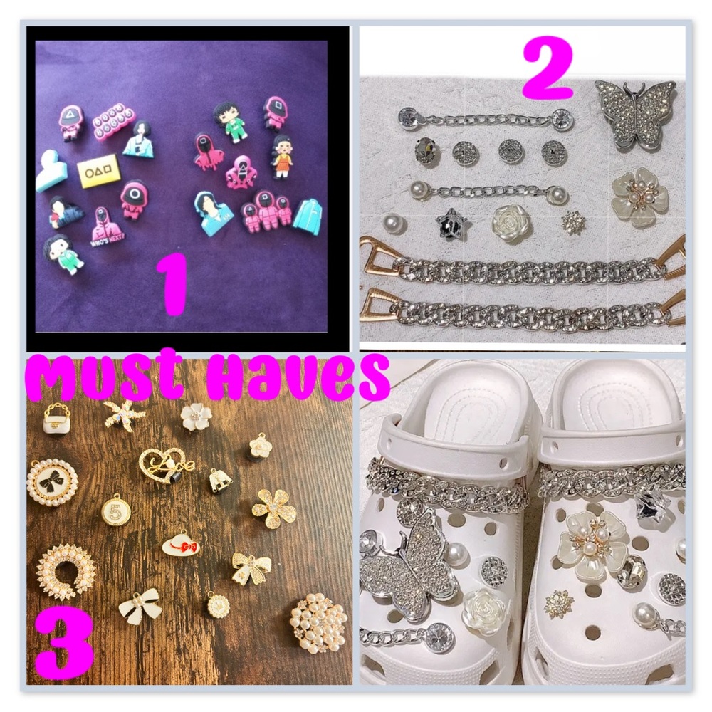 Less than a $1.00 4 Ea 💕😊💕MUST HAVE CROCS Add Ons. PICK YOUR NUMBER Shoe Jewelry